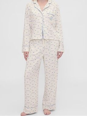 Gap × Summer Fridays Relaxed Flannel Dotted PJ Set